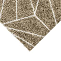 JVL Mega Doormat - 50x75cm, Brown Geo - Size: 75 cm x 150 cm - thumbnail 2