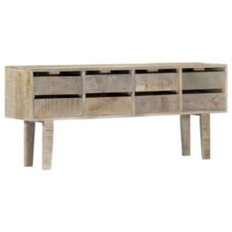 Berkfield Home Sideboard 140x30x60 cm Solid Mango Wood in Brown - Size: 140 x 30 x 60 cm - thumbnail 8