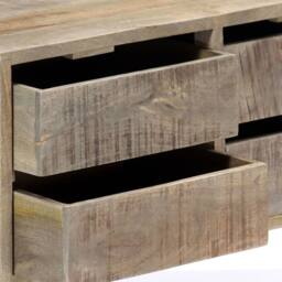 Berkfield Home Sideboard 140x30x60 cm Solid Mango Wood in Brown - Size: 140 x 30 x 60 cm - thumbnail 5
