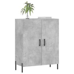 Berkfield Home Sideboard Concrete Grey 69.5x34x90 cm Engineered Wood - thumbnail 1