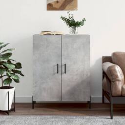 Berkfield Home Sideboard Concrete Grey 69.5x34x90 cm Engineered Wood - thumbnail 2