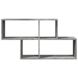 Berkfield Home Wall Shelf Concrete Grey 100x20x53 cm Engineered Wood - Size: 100 x 20 x 53 cm - thumbnail 4