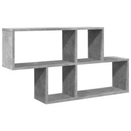 Berkfield Home Wall Shelf Concrete Grey 100x20x53 cm Engineered Wood - Size: 100 x 20 x 53 cm - thumbnail 2