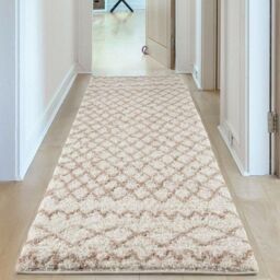 THE RUGS Soft Tangier Shaggy Rugs & Runners Ivory & Beige Living Room - Size: 200 cm x 290 cm - thumbnail 6