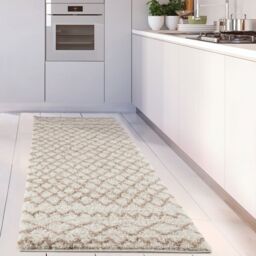 THE RUGS Soft Tangier Shaggy Rugs & Runners Ivory & Beige Living Room - Size: 200 cm x 290 cm - thumbnail 8