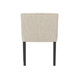 Lemon Pavilion Furniture Shay Winged Indoor Dining Chair with Arms - Linen Blend/Rubber Wood in Beige - thumbnail 4