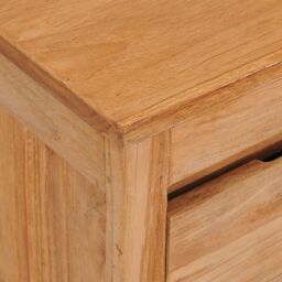 Berkfield Home TV Cabinet 100x30x35 cm Solid Teak Wood in Brown - Size: 100 x 30 x 35 cm - thumbnail 6