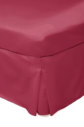 Belledorm Easy Care 200 Thread Count Cotton Polyester Percale Platform Valance in Red - Size: Super King