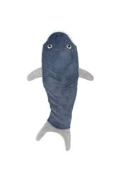 Animal Crazy Scary Shark Tail Novelty Sleeping Bag in Dark Grey - thumbnail 3