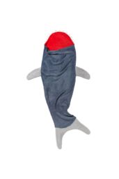 Animal Crazy Scary Shark Tail Novelty Sleeping Bag in Dark Grey - thumbnail 4