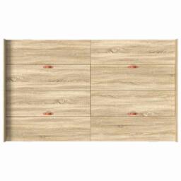 Berkfield Home Storage Bed Frame Sonoma oak 120 x 200 cm Engineered wood in Light Brown - thumbnail 8