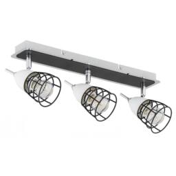 Netlighting Sky Ceiling Spotlight Bar White Black 43cm 3x E14