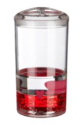 Orsina Floating Hearts Acrylic Hearts Toothbrush Holder in Clear