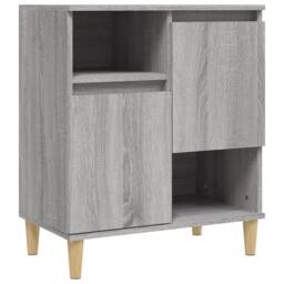 Berkfield Home Sideboards 2 pcs Grey Sonoma 60x35x70 cm Engineered Wood - Size: 60 x 35 x 70 cm - thumbnail 5
