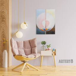 "Artery8 Hilma Af Klint Group Ix Uw No 25 The Dove Canvas Wall Art Print - Size: W18"" x H24""" - thumbnail 3