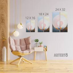 "Artery8 Hilma Af Klint Group Ix Uw No 25 The Dove Canvas Wall Art Print - Size: W18"" x H24""" - thumbnail 4