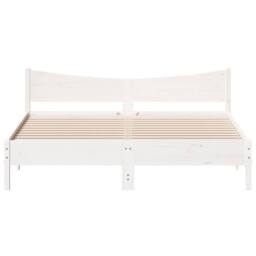 Berkfield Home Bed Frame without Mattress White 180x200 cm Super King Solid Wood Pine - thumbnail 4