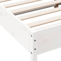 Berkfield Home Bed Frame without Mattress White 180x200 cm Super King Solid Wood Pine - thumbnail 7