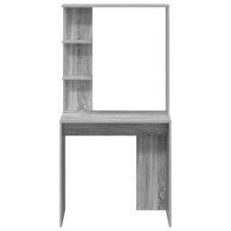 Berkfield Home Grey Computer Desk Grey Sonoma Engineered Wood Compact - thumbnail 5