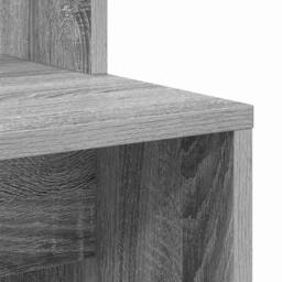 Berkfield Home Grey Computer Desk Grey Sonoma Engineered Wood Compact - thumbnail 8