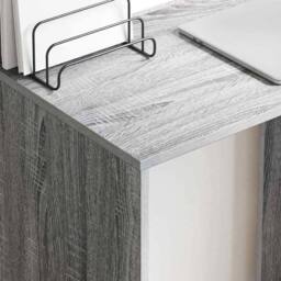 Berkfield Home Grey Computer Desk Grey Sonoma Engineered Wood Compact - thumbnail 4