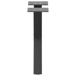 Berkfield Home Coffee Table Legs X-Shaped 2 pcs Anthracite 40x(30-31) cm Steel in Black - thumbnail 5
