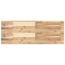 Berkfield Home Floating Shelf 80x30x4 cm Untreated Solid Wood Acacia in Brown - Size: 80 x 30 x 4 cm - thumbnail 2