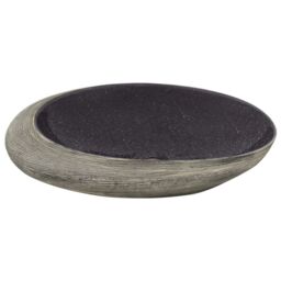 Berkfield Home Countertop Basin Purple & Grey Oval 59x40x14 cm Ceramic - Size: 59 x 40 x 14 cm - thumbnail 4