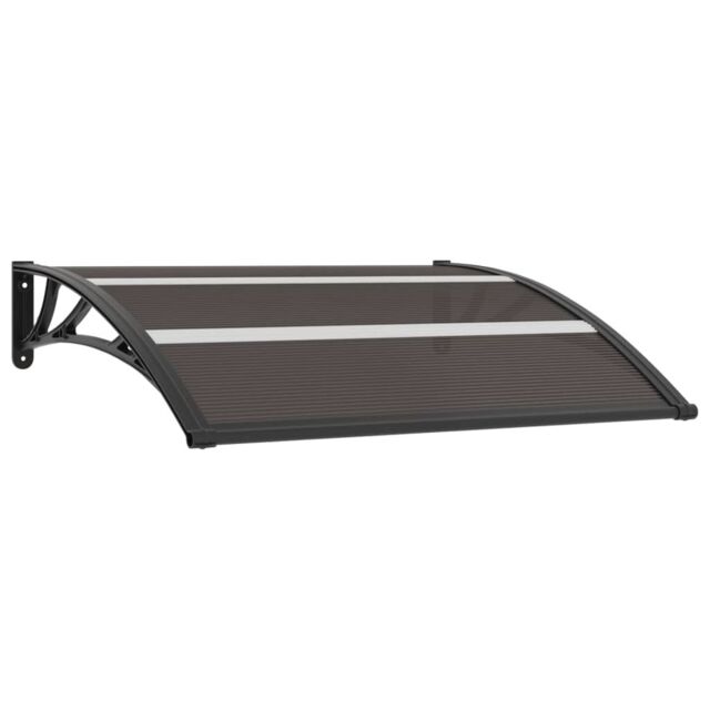 Berkfield Home Door Canopy Black 120x80 cm PC - image 1