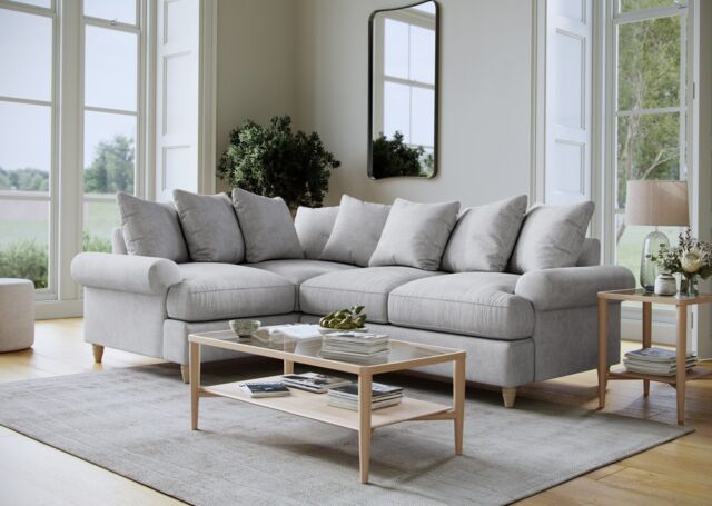 The Great Sofa Company Beatrice 1 Corner 2 Faro Ashen in Grey
