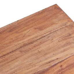 Berkfield Home Coffee Table 60x45x23 cm Solid Reclaimed Wood in Brown - Size: 60 x 45 x 23 cm - thumbnail 4