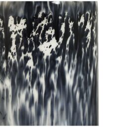 Happy Homewares Modern Navy Blue & Smoked Grey Marble Snowflake Glass Table Lamp with Shade in Midnight - thumbnail 5