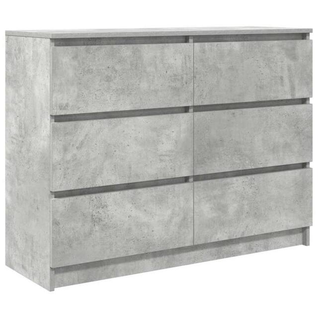 Berkfield Home Sideboard Concrete Grey 100x35x76 cm Engineered Wood - Size: 100 x 35 x 76 cm - image 1