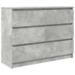 Berkfield Home Sideboard Concrete Grey 100x35x76 cm Engineered Wood - Size: 100 x 35 x 76 cm - thumbnail 1