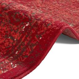 THE RUGS Design Velour Plume Rug & Runner Soft Durable Vintage Area Rug in Red - Size: 120 cm x 170 cm - thumbnail 2