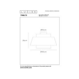 Netlighting Tribute Flush ceiling light Ø40cm 1xE27 Cream in Beige - thumbnail 2