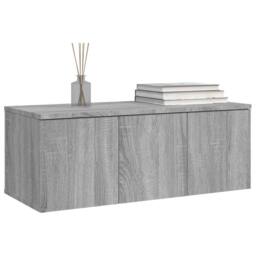 Berkfield Home TV Cabinet Grey Sonoma 80x34x30 cm Engineered Wood - Size: 80 x 34 x 30 cm - thumbnail 3