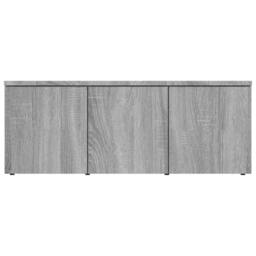 Berkfield Home TV Cabinet Grey Sonoma 80x34x30 cm Engineered Wood - Size: 80 x 34 x 30 cm - thumbnail 6