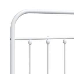 Berkfield Home Metal Headboard White 107 cm - thumbnail 6
