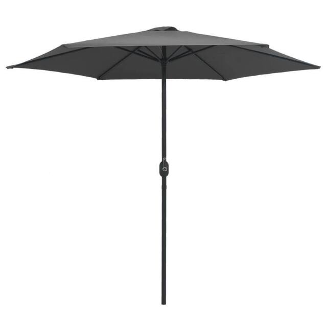 Berkfield Home Outdoor Parasol with Aluminium Pole 270x246 cm Anthracite in Charcoal - image 1