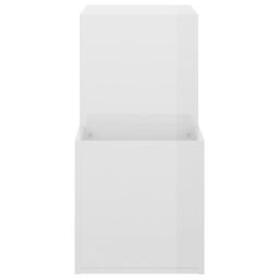 Berkfield Home Hall Shoe Cabinet High Gloss White 105x35.5x70 cm Engineered Wood - thumbnail 6
