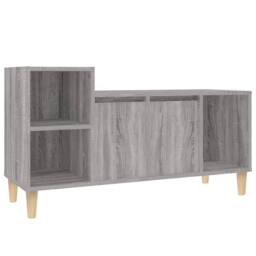 Berkfield Home TV Cabinet Grey Sonoma 100x35x55 cm Engineered Wood - Size: 100 x 35 x 55 cm - thumbnail 3