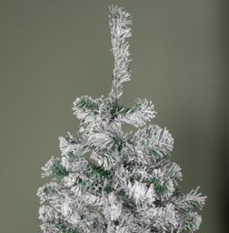 Samuel Alexander 5ft (1.5m) Snow Flocked Artificial Christmas Tree with Green Metal Stand & 285 Tips - thumbnail 4