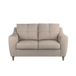 Furnishings For Less UK Baxter Tufted Fabric 2 Seater Sofa - Charcoal, Silver, Oatmeal or Sage in Beige - thumbnail 1