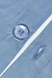 Homescapes Egyptian Cotton Duvet Cover with Pillowcase 1000 TC in Blue - Size: King - thumbnail 3