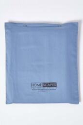 Homescapes Egyptian Cotton Duvet Cover with Pillowcase 1000 TC in Blue - Size: King - thumbnail 5
