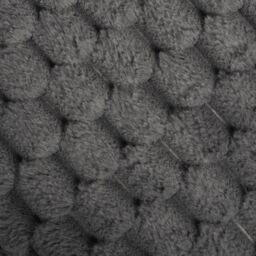 OHS 2 Pack Waffle Faux Fur Filled Cushion Covers - 45 x 45cm in Charcoal - Size: 45 cm x 45 cm - thumbnail 6