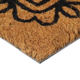 Berkfield Home Door Mat Natural 45x75 cm Tufted Coir in Brown - thumbnail 3
