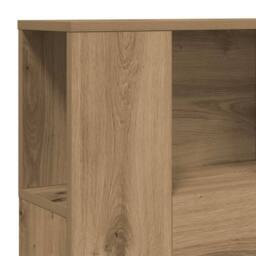 Berkfield Home Headboard Cabinet Artisan Oak 100x19x104.5 cm Engineered Wood in Brown - thumbnail 7