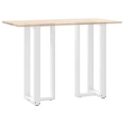 Berkfield Home Bar Table Legs T-Shaped¬†2 pcs White 40x35x(100-101) cm Steel - thumbnail 8
